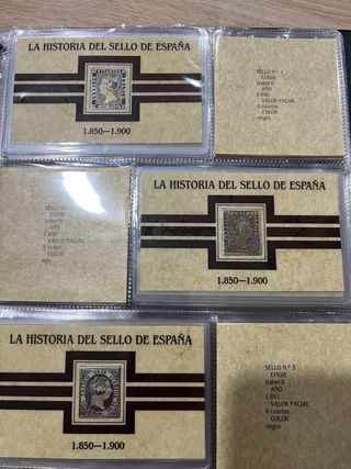 Álbum de Sellos de plata de ley 1850-1900