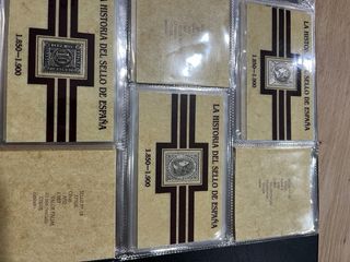 Álbum de Sellos de plata de ley 1850-1900