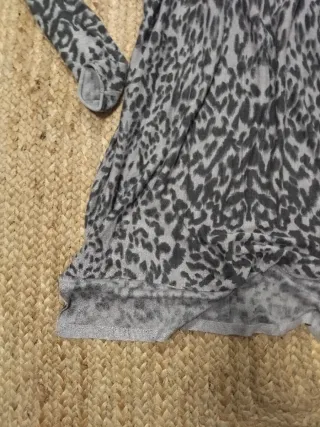 Vestido H&M Leopardo Gris Talla S
