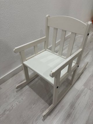 Silla Mecedora Infantil Ikea Madera Blanca