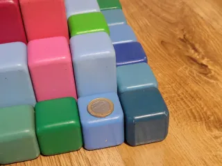 Juego Bloques Madera Montessori Colores