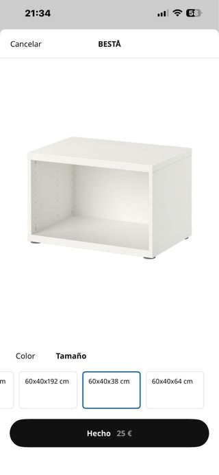 Columna BESTA Ikea Blanca