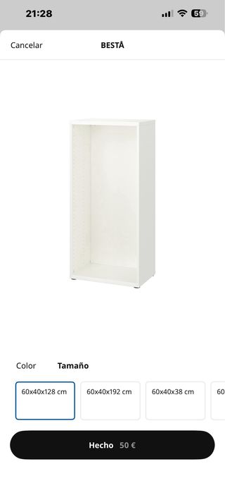 Columna BESTA Ikea Blanca