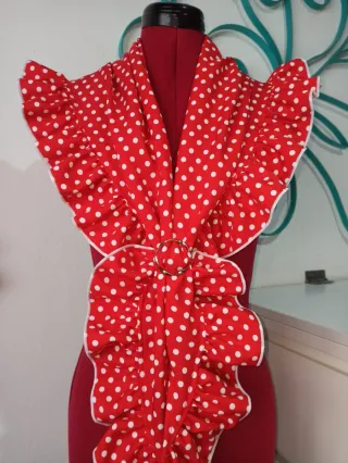 Pico Flamenco Rojo Lunares Blancos