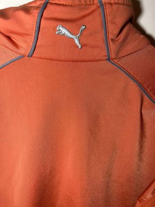 Puma giacca tuta zip vintage arancio S