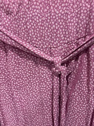 Falda larga estampada rosa