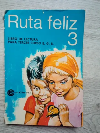Libro antiguo: Libro de lectura ruta feliz