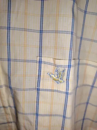 Camisa Cortefiel Cuadros Manga Corta Talla M