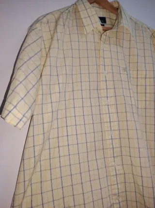 Camisa Cortefiel Cuadros Manga Corta Talla M