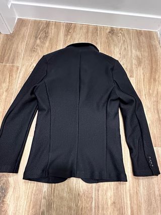 Americana negra texturizada