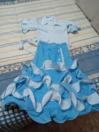 Traje Gitana 2 Piezas Talla 2