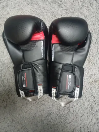 Guantes de boxeo negros 14 onzas