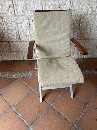 Tavolo da giardino in teak e 4 sedie