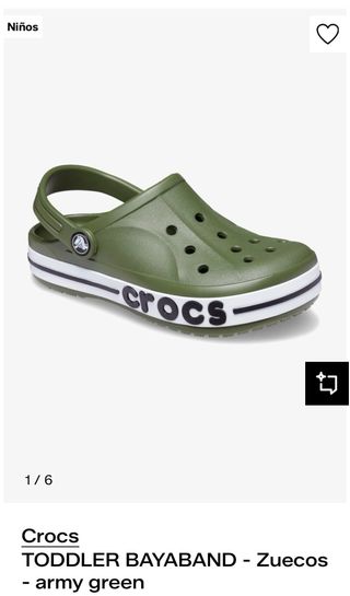 Crocs niño talla C11 (28-29) verde