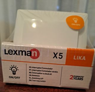 Pack 5 Interruptores/conmutadores Lexman