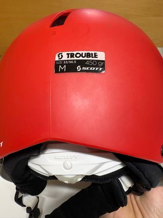 Casco de esquí infantil Scott rojo