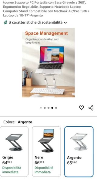 Supporto per laptop Tounee regolabile