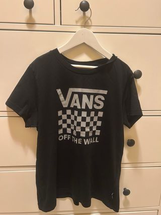 Camiseta Vans Negra y Gris