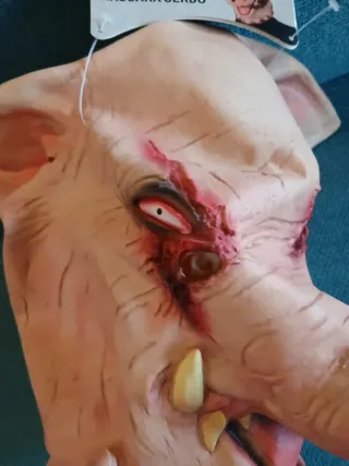 Máscara Carnaval/Halloween Cerdo Zombie