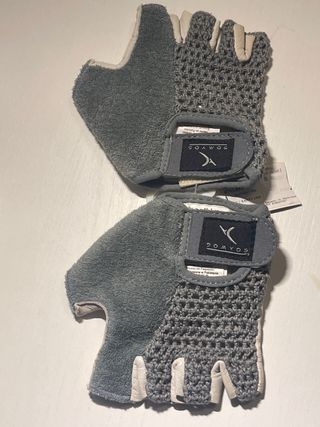 Guantes de Gimnasio Domyos Grises y Beige talla s