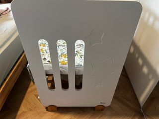 Cuna colecho blanca 120x60 + colchón