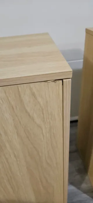 Mesitas de Noche Ratán Juego de 2