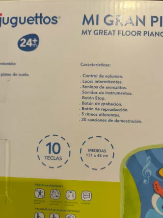 Piano de suelo musical para bebé