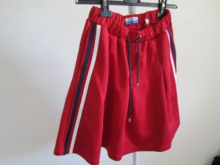 Falda El Ganso Roja con Rayas