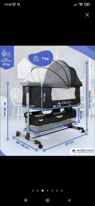 Cuna colecho Mobiclinic