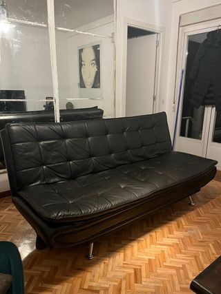 Divano Letto Nero Vintage