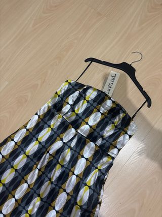 Vestido Lavand palabra de honor estampado