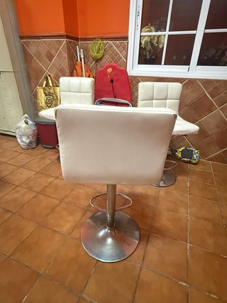 Sedie alte da cucina bianche