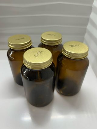 Botes de cristal ámbar