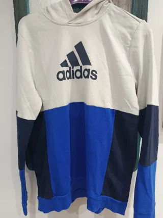 Sudadera Adidas con capucha Talla 13-14 años