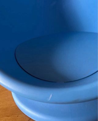 Silla giratoria para niñ@s azul y blanca