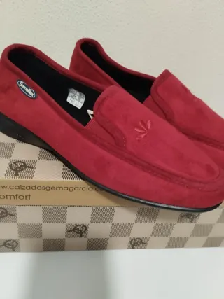 Pantuflas Semelflex rojas talla 39