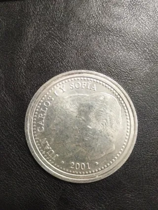 Moneda 2001 Juan Carlos I y Sofía