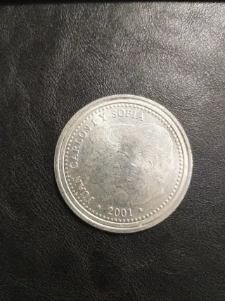 Moneda 2001 Juan Carlos I y Sofía
