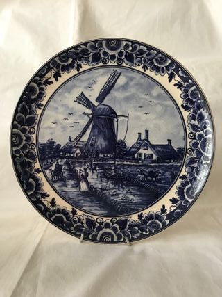 Conjunto Cerámica Delft Blue Holanda