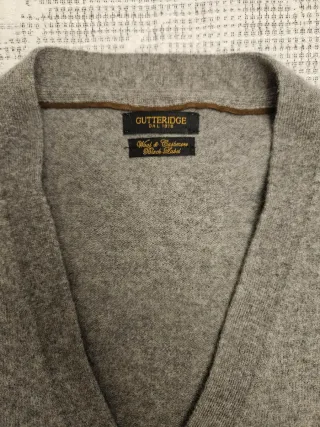 Chaqueta de lana gris hombre Talla XL