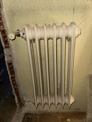 Radiador de gas blanco