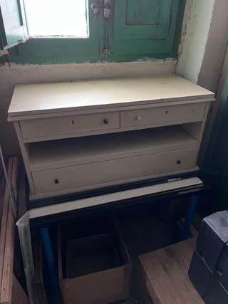 Mueble de entrada o de oficina madera