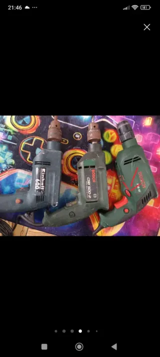 Lote 3 Taladros: Bosch, Einhell