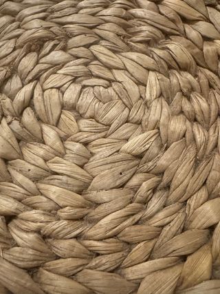 Puf redondo fibras platanera Ikea