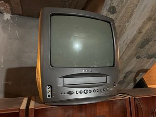 Televisor Vintage Philips Negro/Marrón