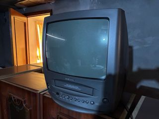 Televisor Vintage Philips Negro/Marrón