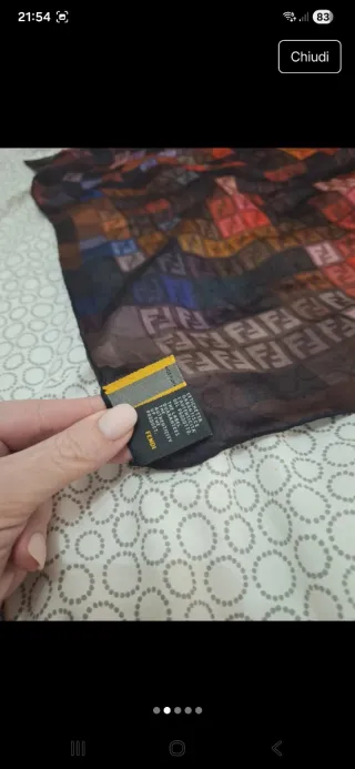 Foulard Fendi in Seta
