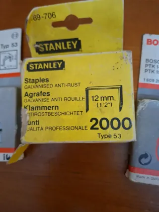 Graffette grapa Bosch e Stanley 1000 pz