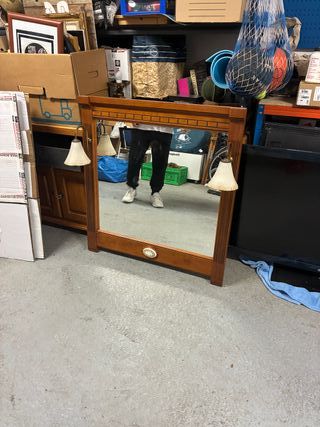 Mueble de baño madera y mármol