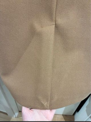 Abrigo paño Zara beige